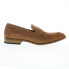 Фото #1 товара La Milano A11640 Mens Brown Suede Slip On Loafers & Slip Ons Penny Shoes