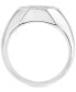 ფოტო #4 პროდუქტის EFFY® Men's White Sapphire Octagon Cluster Ring (1/2 ct. t.w.) in Sterling Silver