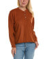 Фото #1 товара Donni. Henley T-Shirt Women's Orange Xs