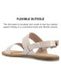 Фото #8 товара Women's Lavine Double Strap Flat Sandals