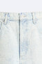 Фото #9 товара Джинсовые джорты с разрезами ZARA