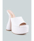 Фото #3 товара Women's Oomph Quilted Hourglass Heel Platform Sandals