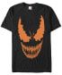 Marvel Men's Venom Halloween Pumpkin Big Face Costume Short Sleeve T-Shirt Черный, M - фото #1