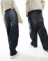 Фото #3 товара Weekday Unisex Astro loose fit wide leg jeans in Marsh blue