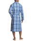 ფოტო #2 პროდუქტის Men's Plaid Woven Robe