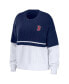 Фото #3 товара Women's Navy, White Boston Red Sox Chunky Pullover Sweater