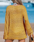 Фото #4 товара Women's Seaside Whispers Crocheted Cover-Up Dress