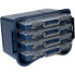 raaco CarryLite - Small parts box - Polypropylene - Blue,Transparent - Hinge - 413 mm - 330 mm