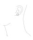 ფოტო #3 პროდუქტის Bridal Love Is A Journey Cubic Zirconia Pave CZ Open Heart Shaped Stud Earrings For Women Girlfriend .925 Sterling Silver