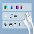 Фото #7 товара Kabel przewód PVC USB0-A - microUSB 480 Mb/s 1.5m biały