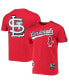 ფოტო #1 პროდუქტის Men's Red St. Louis Cardinals Taping T-shirt