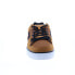 Фото #3 товара DC Pure 300660-KBO Mens Brown Leather Lace Up Skate Inspired Sneakers Shoes