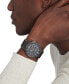 ფოტო #2 პროდუქტის Men's Swiss Chronograph Strato Gray Black PVD Bracelet Watch 44mm