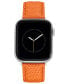 Фото #1 товара Orange Lizard Grain Textured Genuine Leather Band Compatible with 38/40/41mm Apple Watch