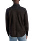 Фото #2 товара Men's Faux Suede Exposed Zippers Shirt Jacket