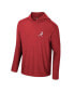 Фото #2 товара Men's Crimson Alabama Crimson Tide Cloud Jersey Raglan Long Sleeve Hoodie T-shirt