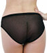 OnGossamer 289071 Gossamer Mesh Hi-cut Panty briefs underwear, Black, Medium US
