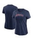 ფოტო #1 პროდუქტის Women's Navy Los Angeles Angels Wordmark T-Shirt