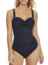 Фото #1 товара Bleu Rod Beattie Women's Standard Kore Shirred Bandeau One-Piece, Black Size 10