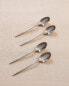 Фото #1 товара Pack of dessert spoons with thin handles (pack of 4)