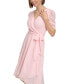 Фото #3 товара Glitter-Dot Puff-Sleeve Midi Dress