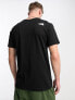 The North Face Easy chest logo t-shirt in black