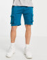 Фото #4 товара American Stitch jersey cargo shorts in blue