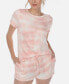 Фото #3 товара Пижама White Mark женская 2-х частая верх и шорты