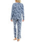 ფოტო #2 პროდუქტის Women's 2-Pc. Whisperluxe Printed Pajamas Set