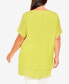 Фото #2 товара Plus Size Marion Caged Tunic Top