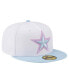 Фото #4 товара Men's White/Light Blue Dallas Cowboys 2-Tone Color Pack 59Fifty Fitted Hat