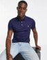 Фото #1 товара Polo Ralph Lauren slim fit pima polo multi player logo in navy