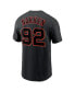 Фото #2 товара Men's Alyssa Nakken Black San Francisco Giants Name and Number T-shirt