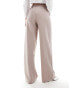 Фото #3 товара ASOS DESIGN Tall tailored wide leg dad trouser in mink