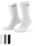 Nike Everyday Cushion 3 pack crewsocks in multi