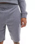 Фото #4 товара Armani Exchange large logo sweat shorts in grey marl CO-ORD