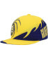 ფოტო #3 პროდუქტის Big Boys Gold and Blue Marquette Golden Eagles Spiral Snapback Hat