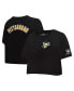 ფოტო #1 პროდუქტის Women's Black Pittsburgh Penguins Classic Boxy Cropped T-shirt