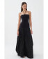 ფოტო #1 პროდუქტის Women's Trimmed Asymmetrical Dress