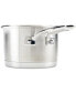 3-Ply Base Stainless Steel 1.5 Quart Induction Sauce Pan with Pour Spouts