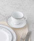 Фото #6 товара Satin Flourish 4 Piece Saucer Set, Service for 4