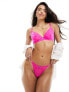 Фото #3 товара Boux Avenue Valentines Nadia cherry flock thong in pink