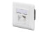 Фото #1 товара DIGITUS CAT 6, Class E, wall outlet, shielded, surface mount