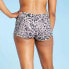 Women's Swim Boyshorts - All in Motion™ Cream Animal Print size XL 16-18