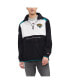 Men's Black, White Jacksonville Jaguars Carter Half-Zip Hooded Top