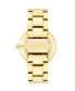 ფოტო #2 პროდუქტის Women's Quartz Gold-Tone Alloy Link Bracelet Watch, 36mm