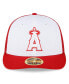 Men's White and Red Los Angeles Angels 2023 On-Field Batting Practice Low Profile 59FIFTY Fitted Hat