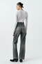 Trf high-rise wide-leg jeans
