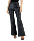 Petite Faux-Leather Flare-Leg Pants, Created for Macy's