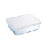 Фото #2 товара Прямоугольная коробочка для завтрака с крышкой Pyrex Cook & Freeze 25 x 20 cm Прозрачный Силикон Cтекло 2,6 L (6 штук)